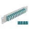 Delock 10  üvegszálas patch panel 12 portos LC Quad vízkék 1U szürke (66799)