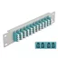 Delock 10  üvegszálas patch panel 12 portos LC Quad vízkék 1U szürke (66799)