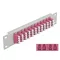 Delock 10  üvegszálas patch panel 12 portos LC Quad ibolya 1U szürke (66800)