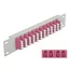 Delock 10  üvegszálas patch panel 12 portos LC Quad ibolya 1U szürke (66800)