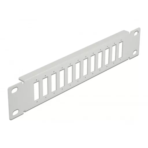 Delock 10  optikai szálas patch panel 12 portos SC Duplex / LC Quad-hez 1U szürke (66804)
