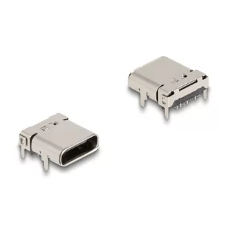   Delock 5 Gbps USB Type-C  anya 24 tűs SMD csatlakozó forrasztott beépítéshez 10 db. (66805)