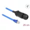 Delock Cat.6 vízhatlan RJ45 apa - RJ45 anya kábel tömszelencével (66808)
