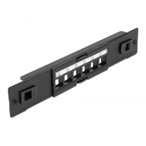 Delock 10  Keystone Patch Panel 6 portos eszközmentes (66819)