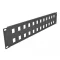 Delock 19  24 portos fekete Keystone Patch Panel 2U (66837)