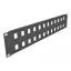 Delock 19  24 portos fekete Keystone Patch Panel 2U (66837)