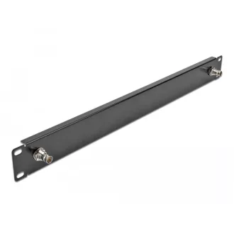 Delock 19  panel 2 x BNC anyával 1U fekete (66852)