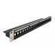 Delock 19  Keystone patchpanel terhelésmentesítővel, 24 portos, fekete (66865)