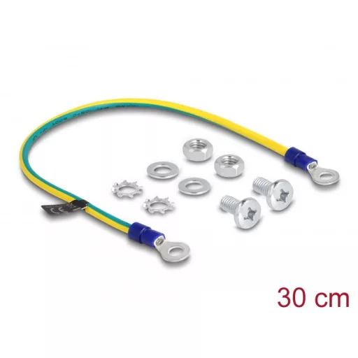 Delock földelő készlet hálózati kabinethez 30 cm (66866)
