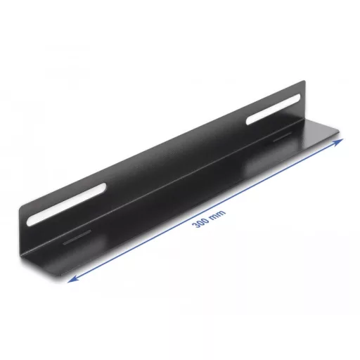 Delock 19  tartószerkezet hálózati kabinethez 300 x 40 mm méretű 2 db. (66867)