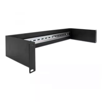 Delock 19  DIN sin panel 2U fekete (66884)