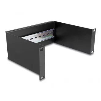 Delock 10  DIN sin panel 2U fekete (66898)