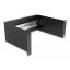 Delock 10  DIN sin panel 2U fekete (66898)