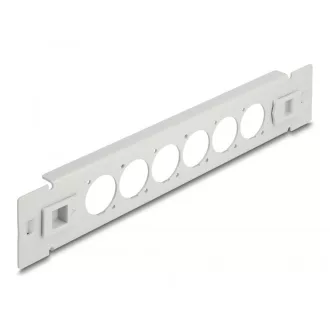   Delock 10  D-típusú patch panel 6 porttal eszköz nélkül szerelhető szürke (66901)