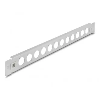   Delock 19  D-típusú patch panel 12 porttal eszköz nélkül szerelhető szürke (66902)