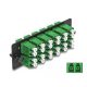 Delock Üvegszálas Adapter Panel LC Duplex APC 12 Port zöld (66931)