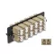 Delock Üvegszálas Adapter Panel LC Duplex OM1 / OM2 12 Port bézs (66932)