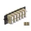Delock Üvegszálas Adapter Panel LC Duplex OM1 / OM2 12 Port bézs (66932)