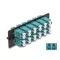Delock Üvegszálas adapter panel LC Duplex OM4 12 port víz színű (66933)