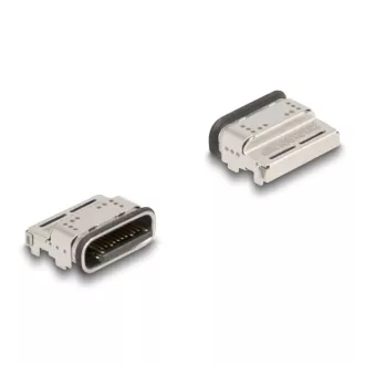   Delock 5 Gbps USB Type-C  anya 24 tűs SMD csatlakozó forrasztott beépítéshez, vízhatlan 10 db. (66944)