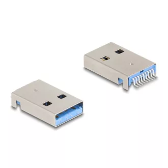   Delock USB 5 Gbps A-típusú apa 9 tűs SMD csatlakozó forrasztott beépítéshez 90 -ban hajlított 10 db. (66946)