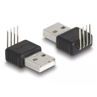   Delock Adapter A-típusú USB 2.0 apa 4 tű 90  szögben hajlítva (66951)