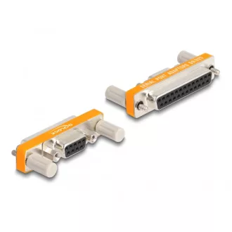   Delock Adapter D-Sub 9 tűs anya anyacsavarokkal - D-Sub 25 tűs anya csavarokkal (66983)