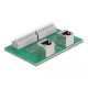 Delock RJ45 2 db. anya - 2 db. Terminal block nyomógombbal hajlított DIM sínhez