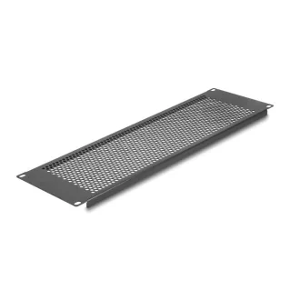 Delock 19  vakpanel kerek lyukakkal 3U fekete (67037)