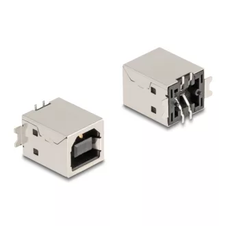   Delock USB 2.0 B-típusú anya 4 tűs SMD csatlakozó forrasztott beépítéshez 10 db. (67038)