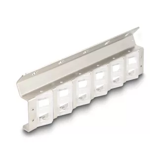   Delock Keystone tartó 12 portos 10  és 19  állványhoz és fali felszereléshez dönthető (67040)