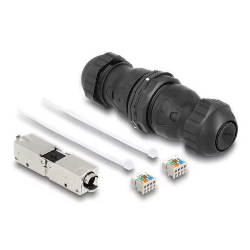 Delock Kábel csatlakoztató LSA - LSA Cat.6A IP68 por és vízhatlan fekete (67045)