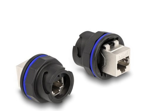 Delock RJ45 Cat.6A beépített csatlakozó fekete