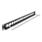 Delock 19  D-típusú patch panel húzásmentesítéssel, 16 porttal 1U fekete (67058)