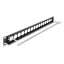 Delock 19  D-típusú patch panel húzásmentesítéssel, 16 porttal 1U fekete (67058)