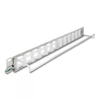   Delock 19  Keystone patch panel 24 dönthető porttal és húzásmentesítéssel (67066)
