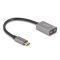 Delock Külső USB Type-C  csatlakozójú hangkártya 2 x 3,5 mm sztereo jack Plug & Play audio adapterrel (67071)