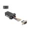 Delock D-Sub 9-tűs dugó   RJ12 anya összekötő adapter fekete (67072)