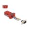 Delock D-Sub 9-tűs dugó   RJ12 anya összekötő adapter piros (67074)
