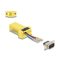 Delock D-Sub 9-tűs dugó   RJ12 anya összekötő adapter sárga (67076)
