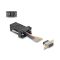 Delock D-Sub 9-tűs anya   RJ12 anya összekötő adapter fekete (67077)