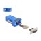 Delock D-Sub 9-tűs anya   RJ12 anya összekötő adapter kék (67080)