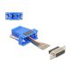 Delock D-Sub 15-tűs anya   RJ12 anya összekötő adapter kék (67090)