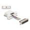 Delock D-Sub 25-tűs dugó   RJ12 anya összekötő adapter fehér (67093)