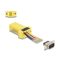Delock D-Sub 9-tűs dugó   RJ45 anya összekötő adapter sárga (67104)