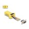 Delock D-Sub 9-tűs anya   RJ45 anya összekötő adapter sárga (67107)