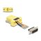 Delock D-Sub 15-tűs dugó   RJ45 anya összekötő adapter sárga (67110)