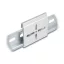 Delock Alumínium beépítő csipesz DIN sínhez 60,0 x 47,8 mm ezüst színű (67142)