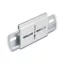Delock Alumínium beépítő csipesz DIN sínhez 70,0 x 47,8 mm ezüst színű (67144)