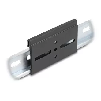   Delock Alumínium beépítő csipesz DIN sínhez 80,0 x 47,8 mm ezüst fekete (67147)